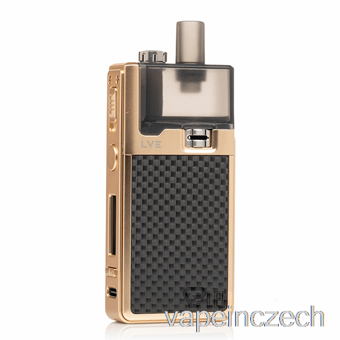 Lve Orion 2 40w Pod System Texturovaný Uhlík/zlatá Vape Bez Nikotinu